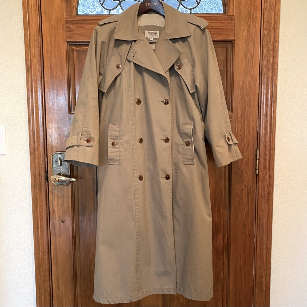 Vintage Foxland Womens Trench Coat